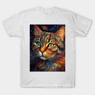 Close-up of a cat's head. T-Shirt